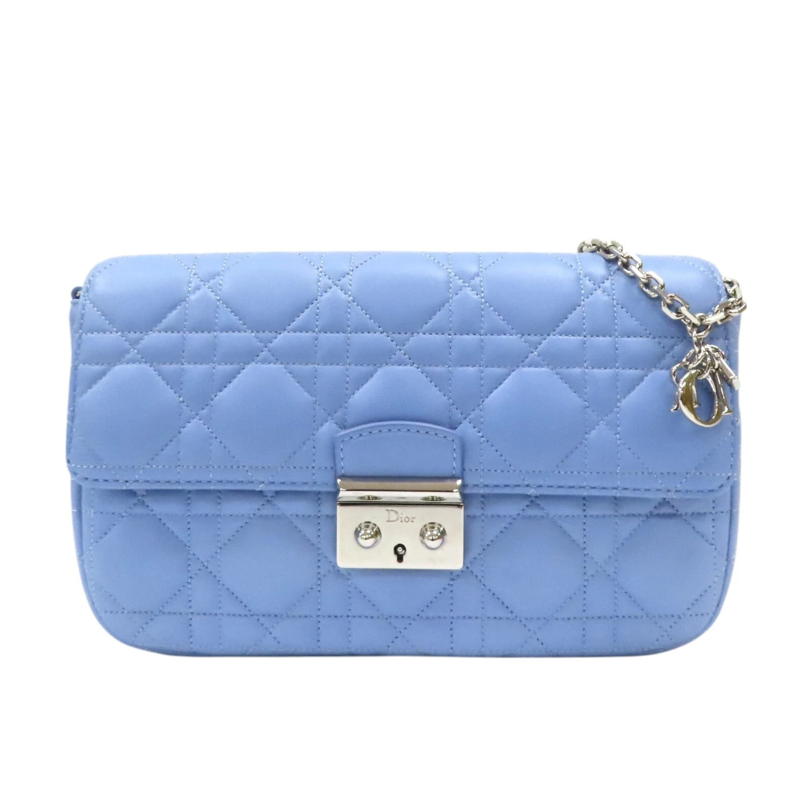 Sac bandoulière DIOR Cannage Miss Dior Promenade cuir bleu