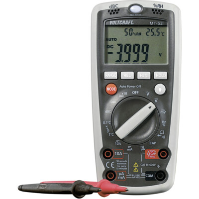 VOLTCRAFT MT-52 Hand-Multimeter  digital Umwelt-Messfunktion CAT III 600 V An...