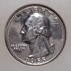 1955 Washington Silver Quarter , Gem BU