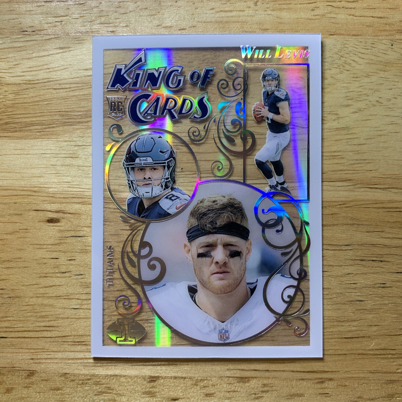 2023 Panini Illusions Will Levis King of Cards Rainbow Case Hit SSP TITANS #20