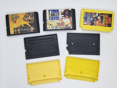 Casey boxes for Sega cartridges 16 bit Dandy 8 bit vintage broken, different