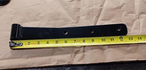 13" Barn doors strap hinges & hinge pins replace repairs 2 pack 1 1/2" H x 1/4" - Picture 2 of 6