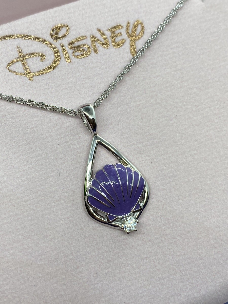 Disney X RockLove The Little Mermaid Ariel Keepsake Necklace Shell silver