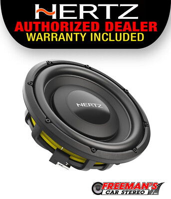 Hertz MPS 250 S2 10'' Shallow Mount 2 Ohm Component Subwoofer 500 Watts RMS