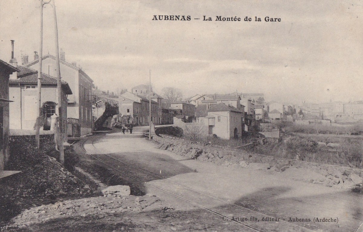 Carte Postale Ancienne – Pont D'Aubenas, Ardèche, Vue Générale, Collection
