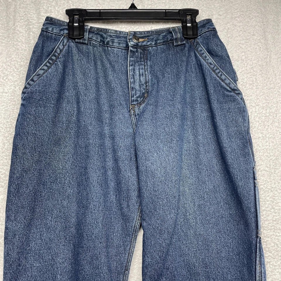 Duluth Flannel Lined Jeans Women Size 12 High Waisted Warm 31x27.5” Outdoor Gear - Image 2 of 4