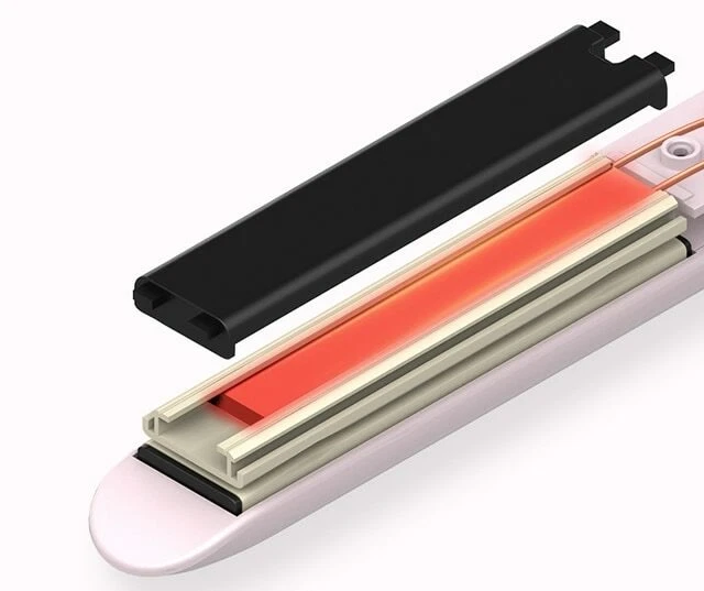 Mini plancha de pelo portátil plancha de pelo rizador plancha de pelo profesional Foto 4 de 4