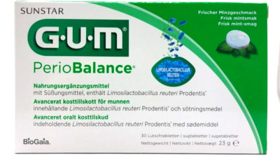 GUM PerioBalance Lutschtabletten mit probiotischer Wirkung 30 Stück