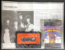 1975 Rainbow Ritchie Blackmore's Rainbow Taiwan 10 Tracks Cassette Tape W/Insert