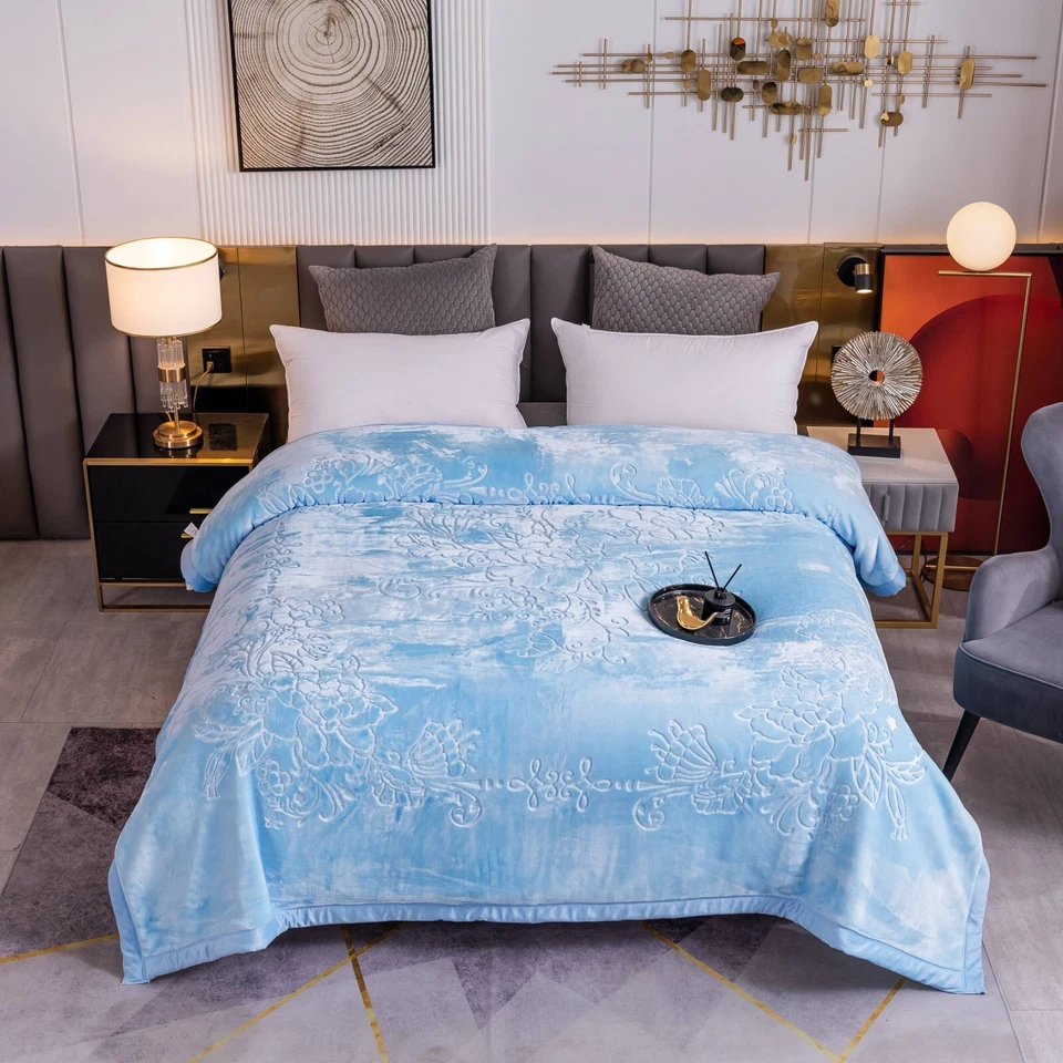 Fleece Blanket King Size, Heavy Korean Mink Blanket,12 Lbs, 2 Ply, Soft and Warm - Image 4 of 4