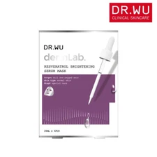 [DR. WU] DermLab Resveratrol Brightening Serum Facial Mask 4pcs/1 box NEW