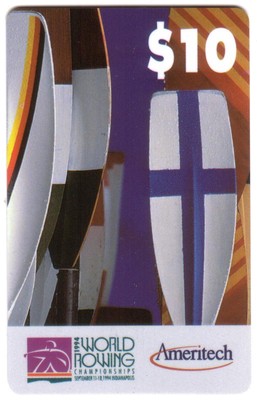 $1,$5,$10. 1994 World Rowing Championships (Indianapolis) Set of 3 Phone Card