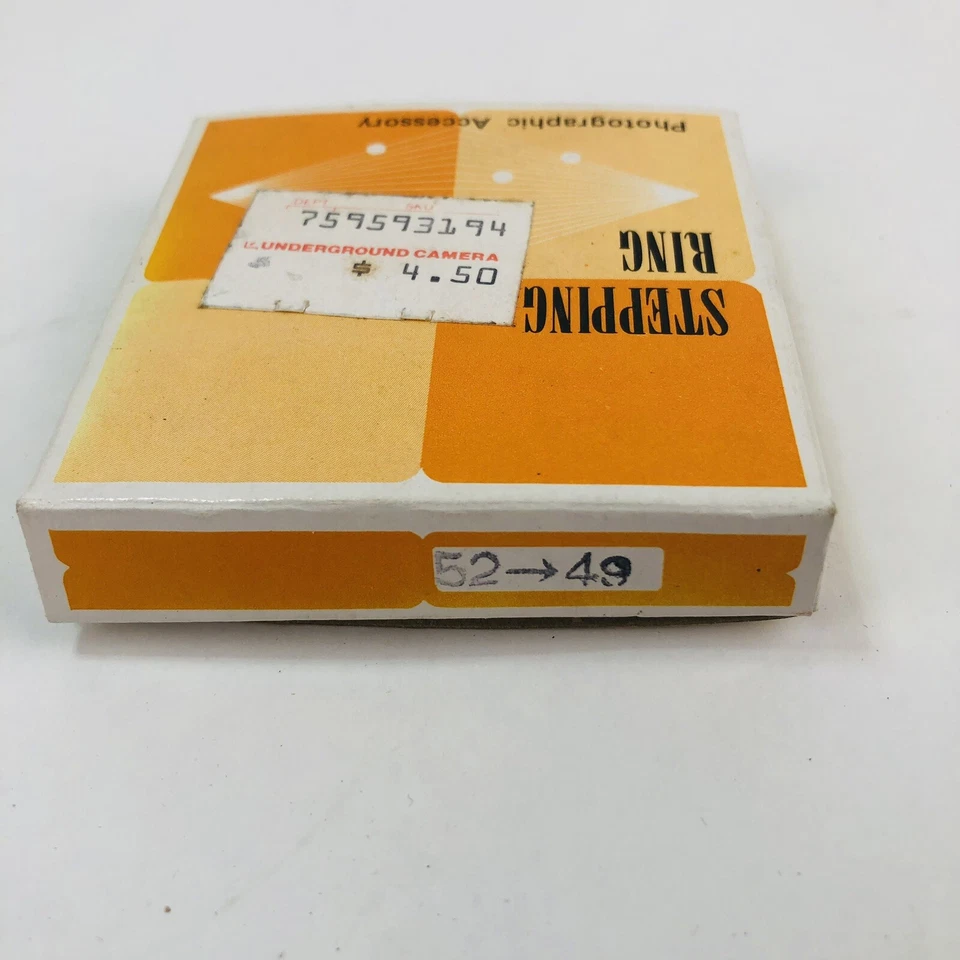 VTG Camera 52mm to 49mm Step-Down Ring Lens Filter Adapter Stepping New in Box - Image 3 of 4