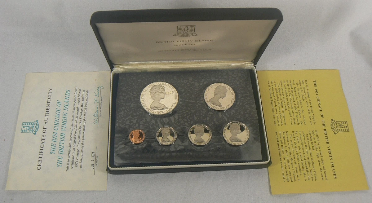 1974年 British Virgin s セット Silver 1974 British Virgin Islands Coins for sale | eBay