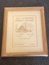 Vintage NEW Solid Wooden Picture Frame 8x10 Made in USA