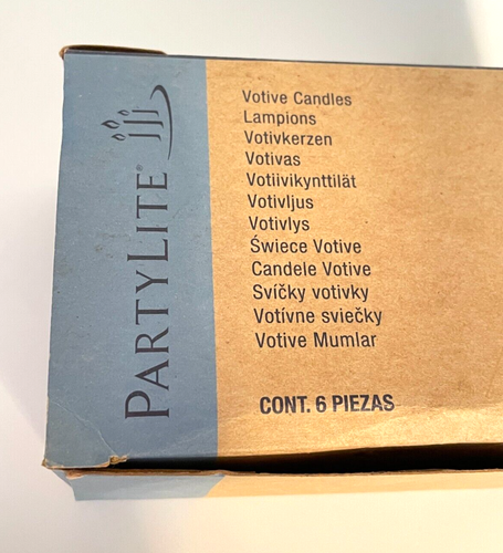 PartyLite One Scatola Completa (6) Candele Votive Ciliegia Nera VO682 Ritirato - Foto 5 di 7