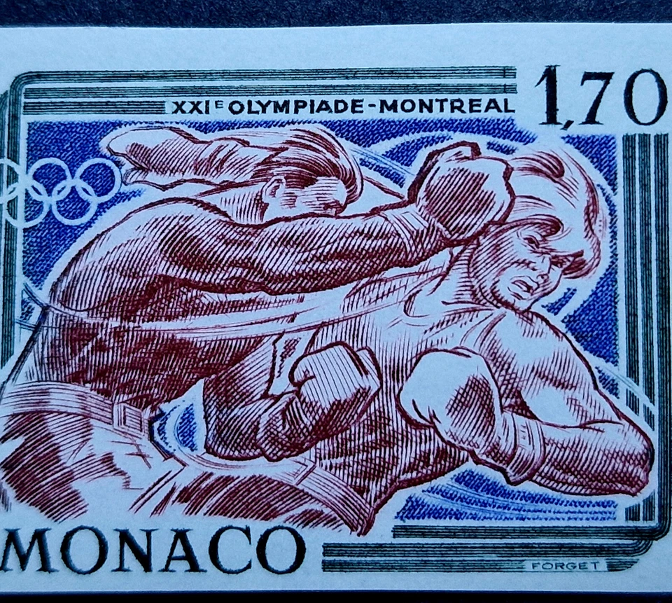 Музей Монако 1976 имперские Олимпийские игры как новые без наклеек и следов полные 5 марок YT €70,00 - Изображение 2 из 4