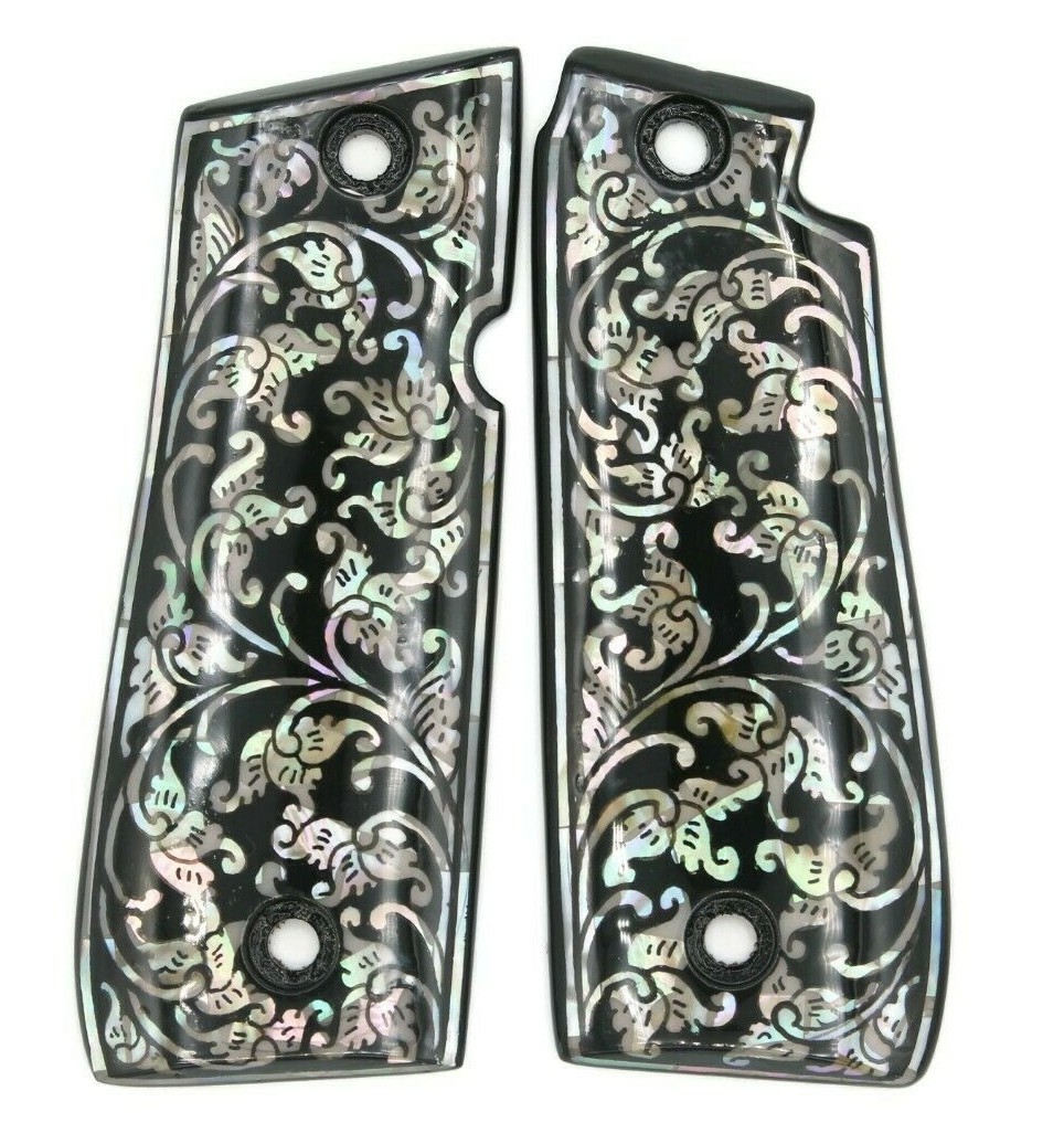 Colt Mustang Model 380 Plus II Grip Government Mother of Pearl