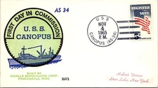 USS Canopus - 11.4.1965 - First Day in Commission - F52720