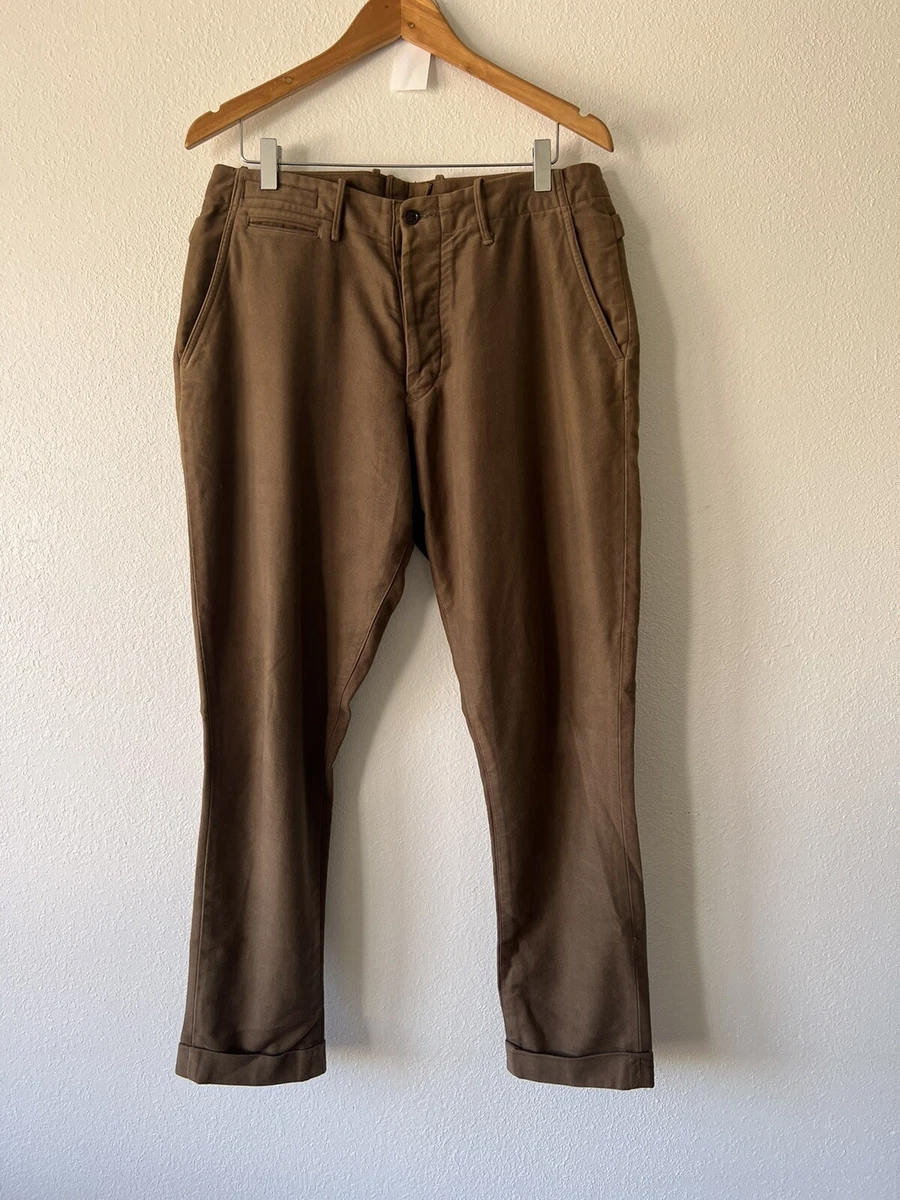 Haversack Japan Mens Peg Leg Trouser Brown Size 32