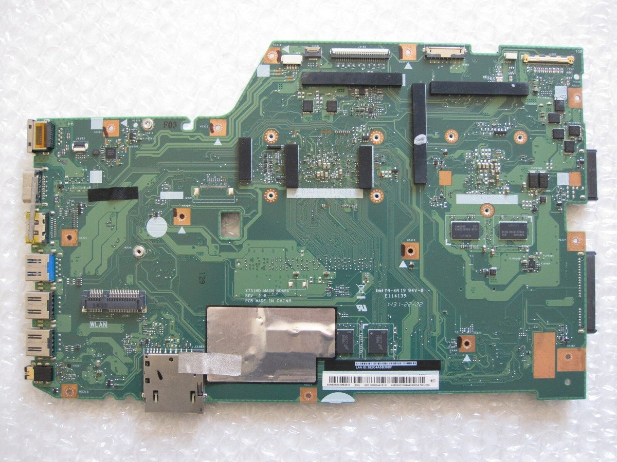 carte mère motherboard asus f751 f751m 60NB0600 MB2610 no tested HS