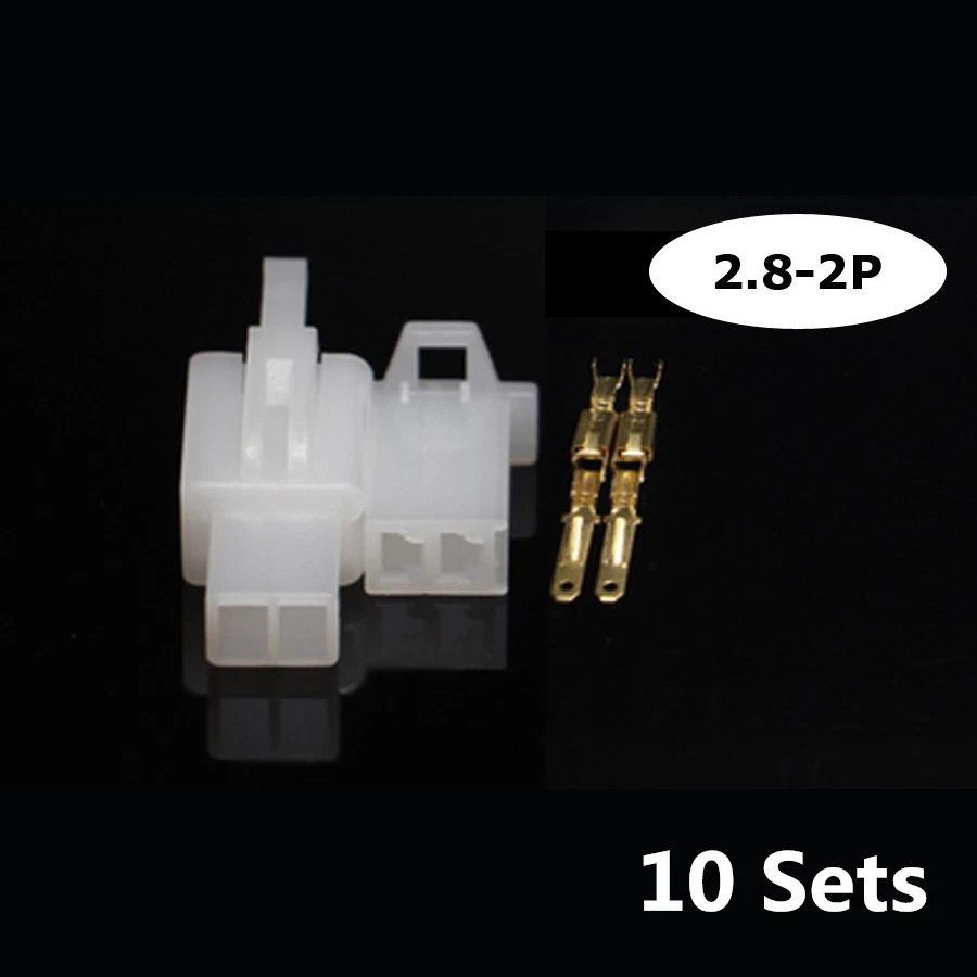 50 X Car Electrical 2.8mm 2 3 4 6 9 Pin Cable Crimp Connector Terminal w Hook - Image 3 of 4