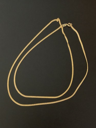 18K Gold Chain Necklace Saudi Real Gold 