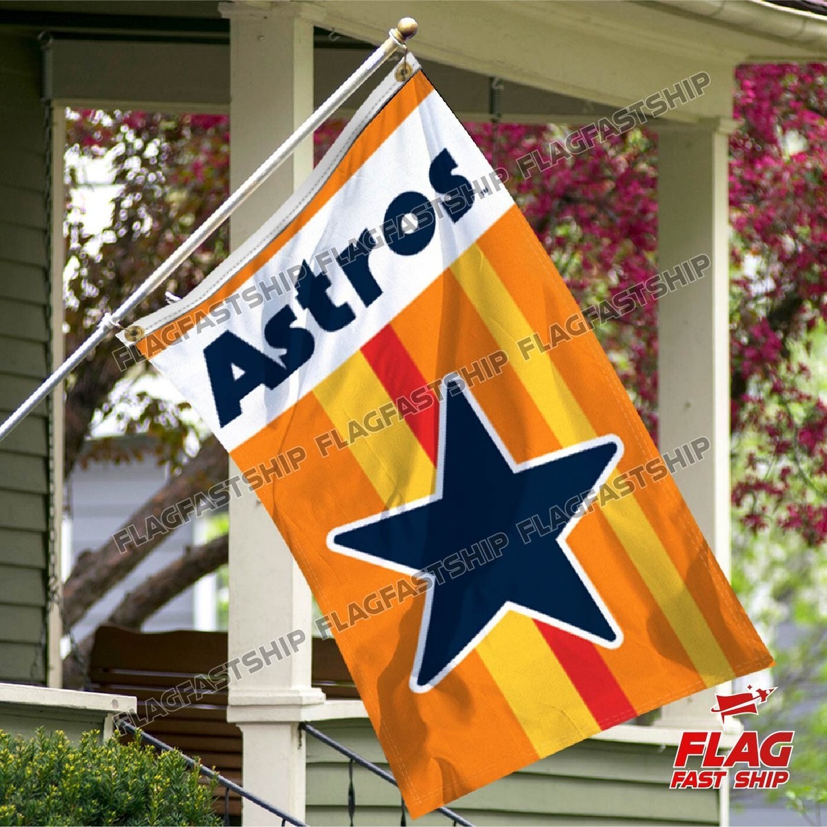 Houston Astros 3x5 Foot Flag - Officially Licensed Polyester Banner With Grommets - View #9