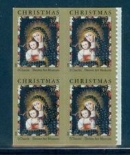 US 4100 Chacon Denver Art Museum, Block/4 from Booklet, Self Adhesive, Mint NH