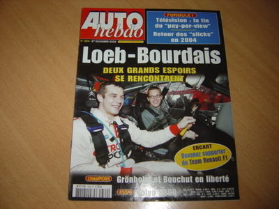Hebdo Auto Nr.1369 Volvo S60 R.Grönholm.Petter Solberg