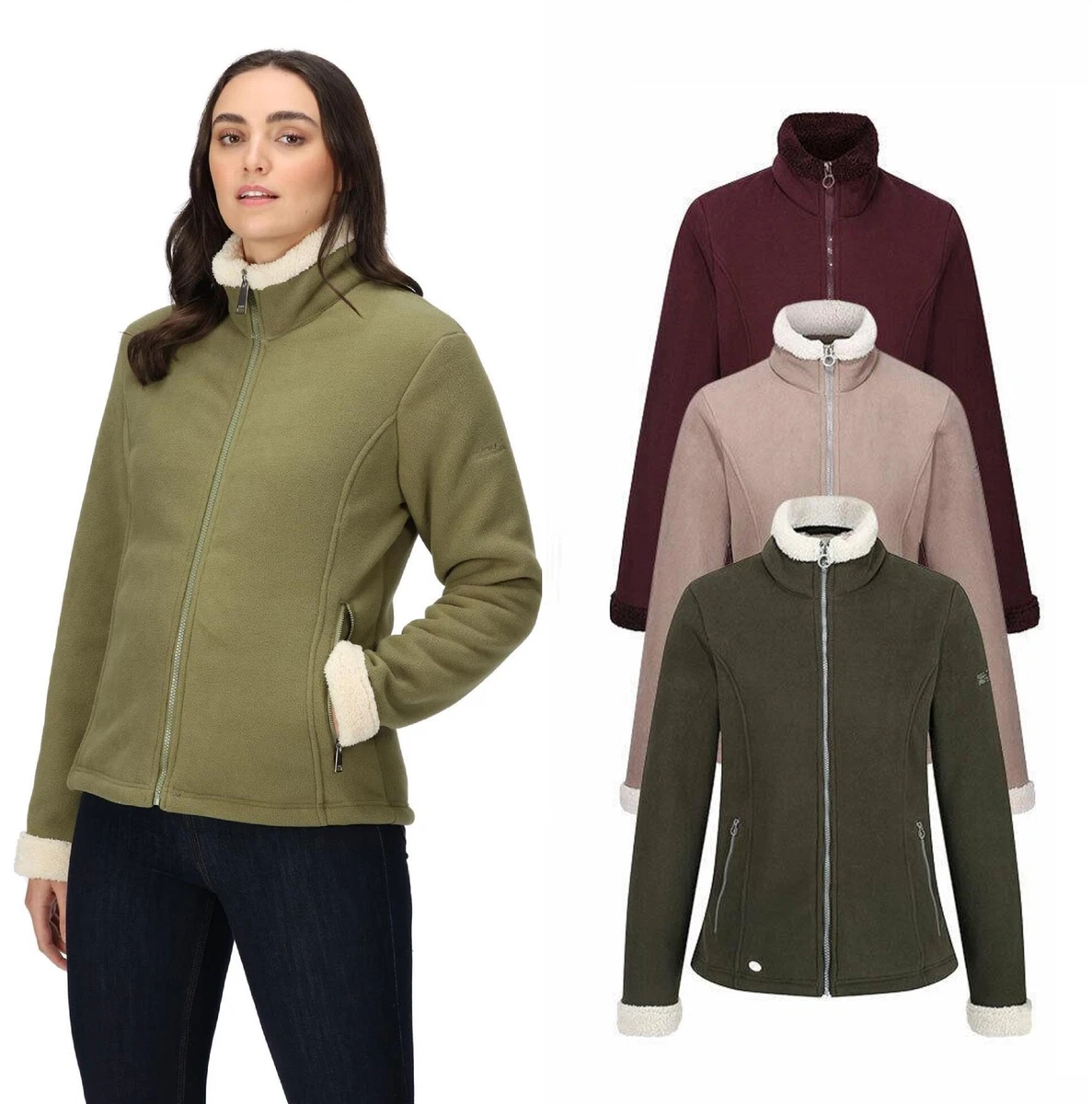 Regatta Womens Brandall Full Zip Heavyweight Fleece Jacket Coat