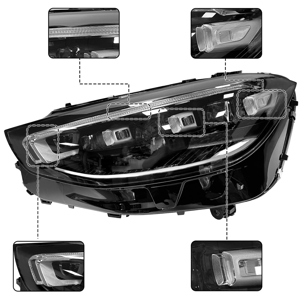 Driver Side Multibeam Led Headlight For 2021-2023 Mercedes