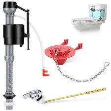 Universal Toilet Flush Valve Replacement Kit Height Adjustable Fill Valve