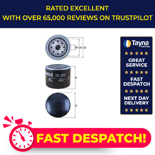 Oil Filter fits VOLVO 240 P24, P245 2.0 2.1 2.3 2.7 2.8 74 to 93 Mahle 12661862 - Picture 1 of 8