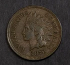 1870 Indian Cent Almost XF Details  Lot 3575