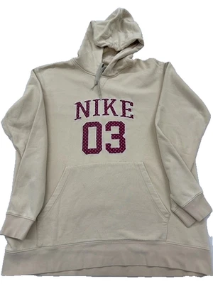 Sweat à capuche homme Nike Regular XL beige col rond - Photo 1/4