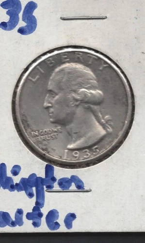 New Listing1935 Washington Silver Quarter Looks- AU