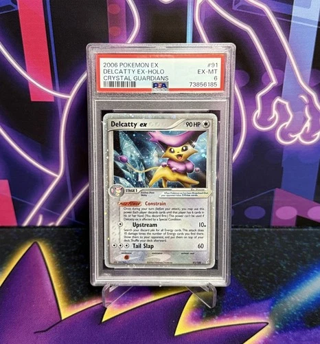 PSA 6 Delcatty EX 91/100 Crystal Guardians SWIRL
