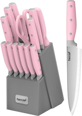 HENCKELS Statement Premium Quality 15-Piece Set with Block Natural Razor-Sharp