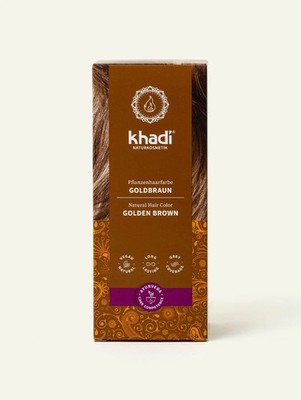 Khadi Pflanzenhaarfarbe 100g - Goldbraun 