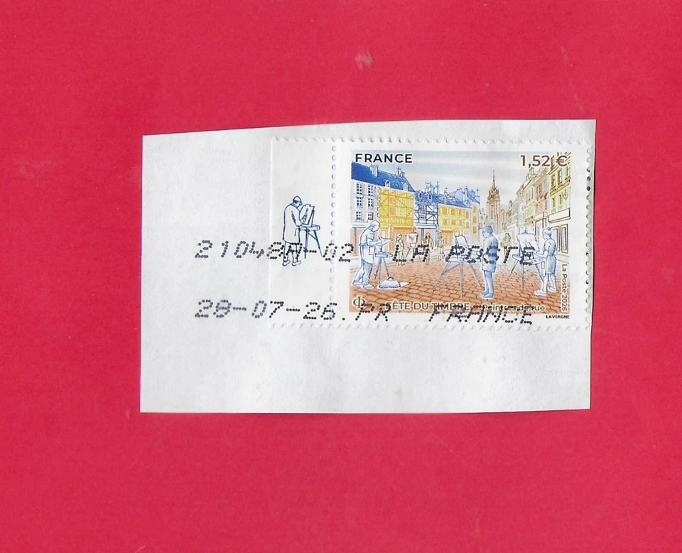 Frankreich # 2026 # STRASSEN - MALER  (1 Wert) # gestempelt / Briefstück - Bild 1 von 1