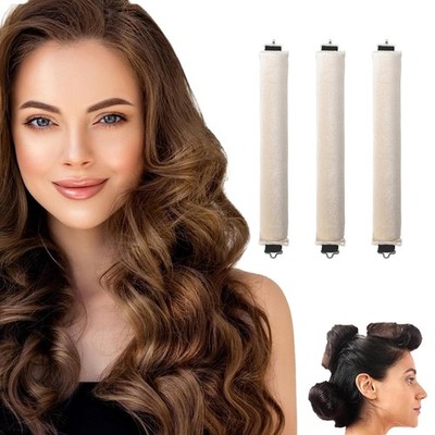 Hitzefreie Lockenwickler 3er Pack Flexi Stangen für alle Haartypen