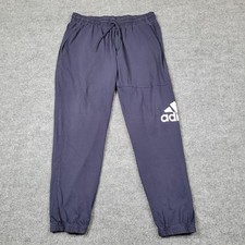 Adidas Sweatpants Womens XL Blue Jersey Jogge...