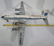 X-991 VINTAGE 1960'S TIN LITHO FRICTION PAN AMERICAN JET AIRPLANE 