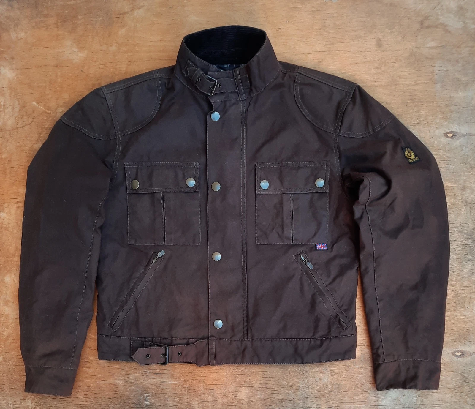 Race Master Belstaff Waxed Cotton Jacket – Brown Motorcycle Biker Style size L