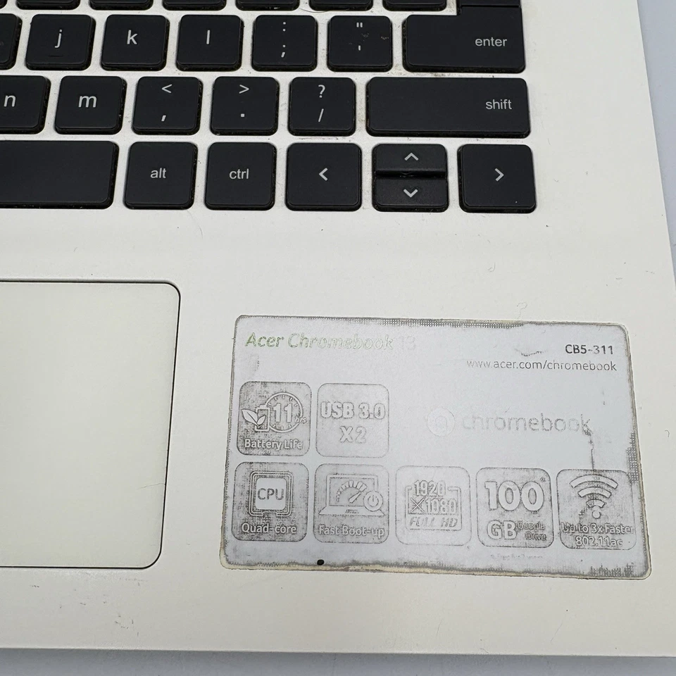 Portátil Acer Chromebook CB5-311-T9B0 SIN PROBAR - Sin cargador Foto 4 de 4