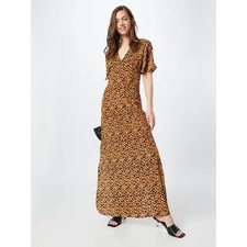 Nasty Gal Leopard Print Twist Front Maxi Dress Size 8