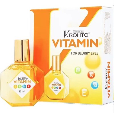 12x V.Rohto Vitamin Eye Drops Improves Blurry dry eyes eye fatigue Rohto Vitamin