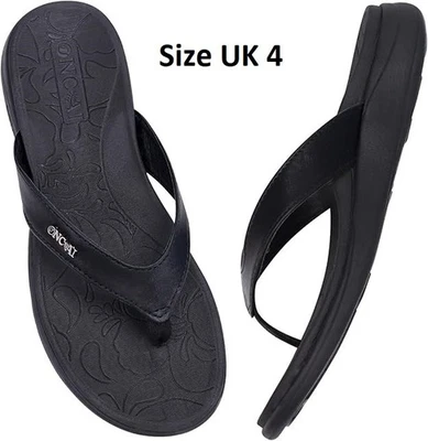 ONCAI Flip Flops for Women Comfortable Strap Orthotic Arch Support Summer Size 4 - Image 1 of 4