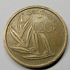 Belgium 20 Francs 1980 Nickel-Bronze KM#159